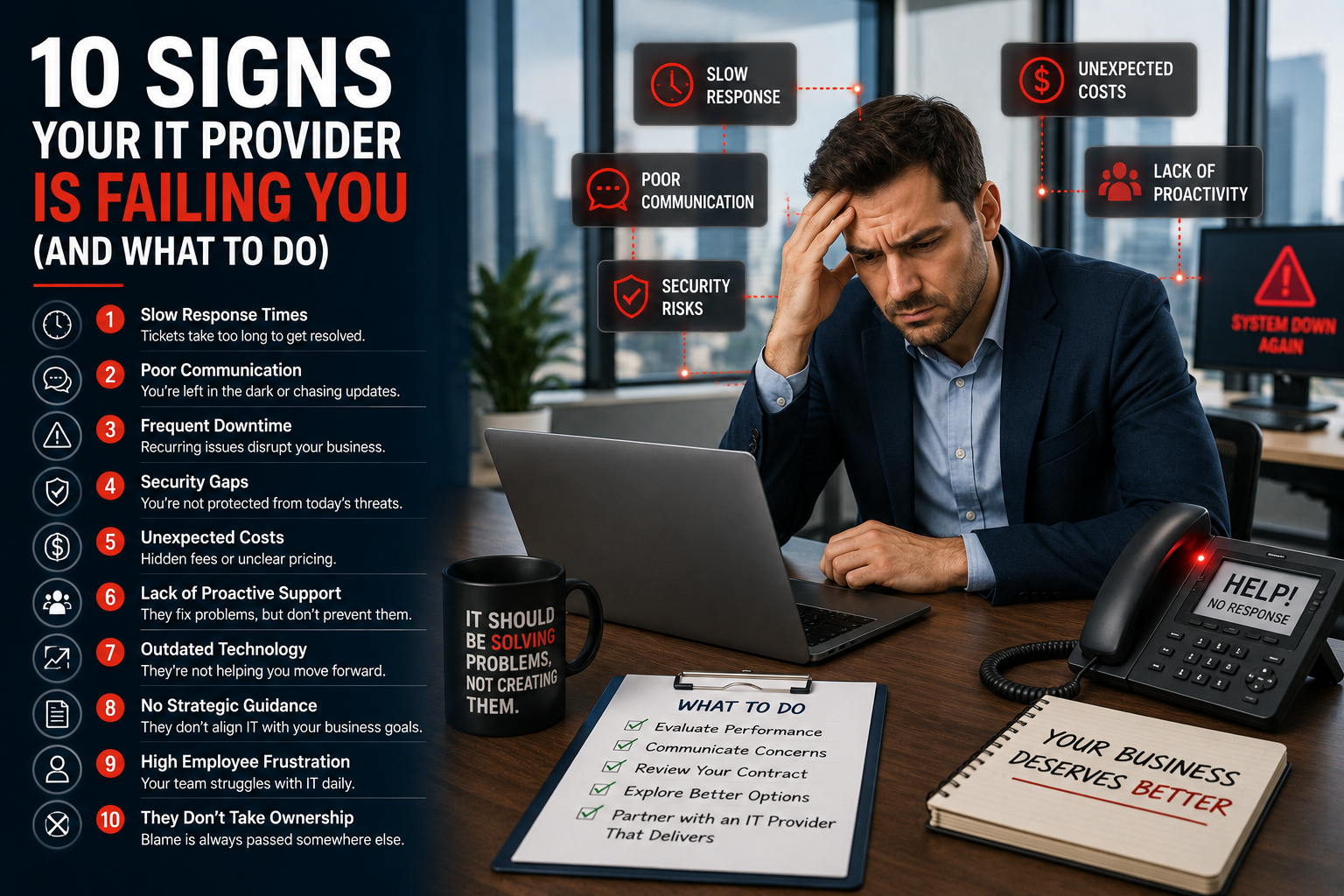 10 signs your IT provider is failing
