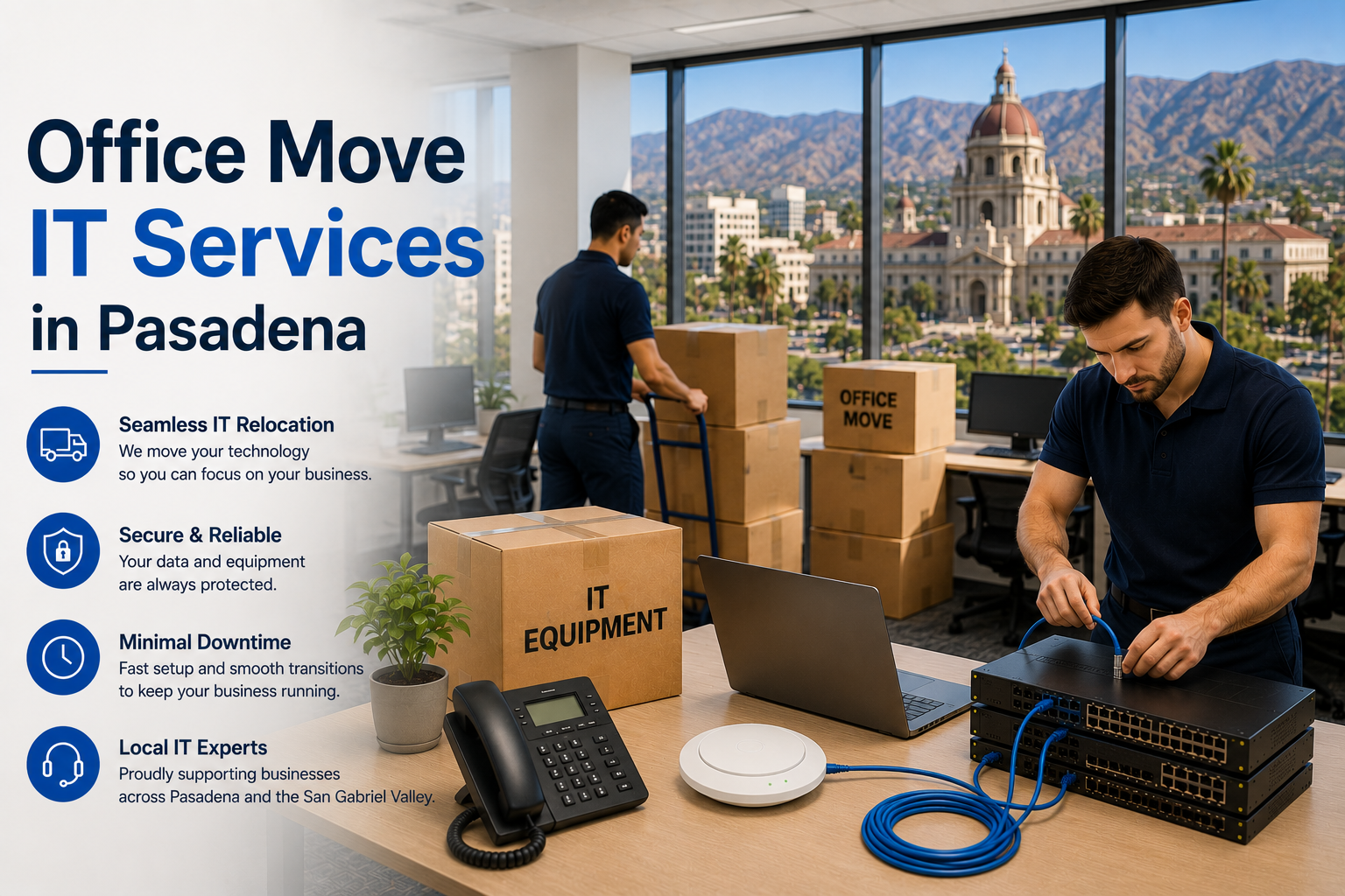 Office Move IT Services Pasadena