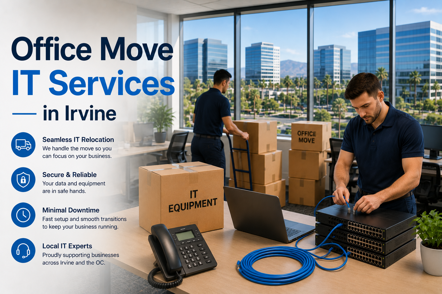 Office Move IT Services in Irvine