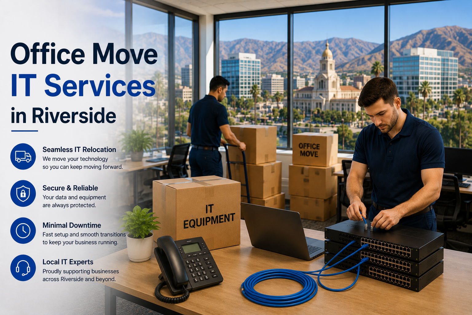 Office Move IT Services in Riverside