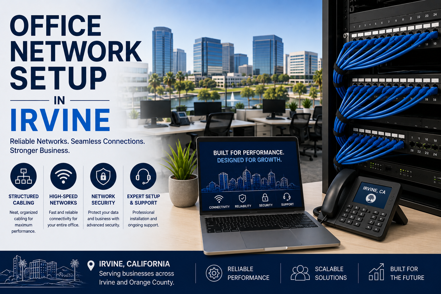 Office Network Setup in Irvine