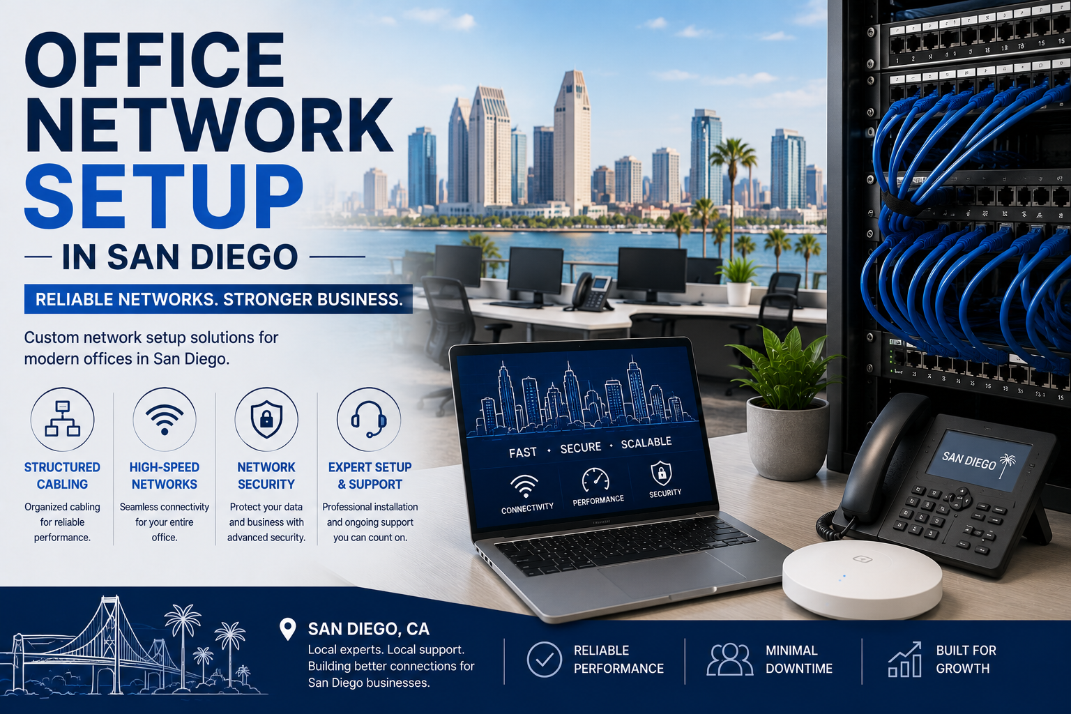 Office Network Setup in San Diego